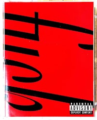 a red and black cd cover with the word'fool'on it
